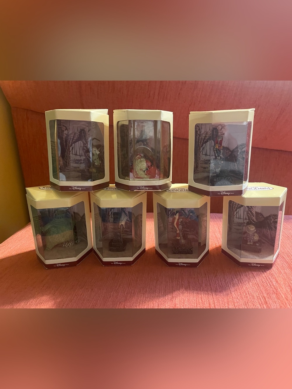 Set of 7 Disney 1993 Nightmare Before Christmas Tiny Kingdom Figures